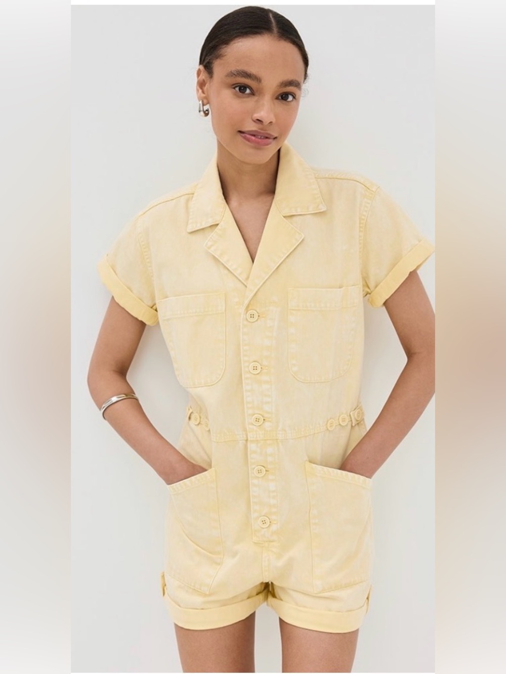 Pistola Parker Short Sleeve Romper Soft Honey Size Small NWT